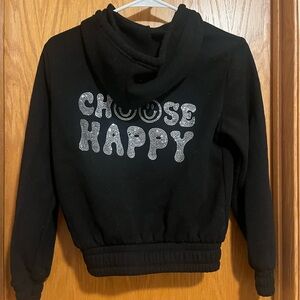 Black 'Choose Happy' Hoodie